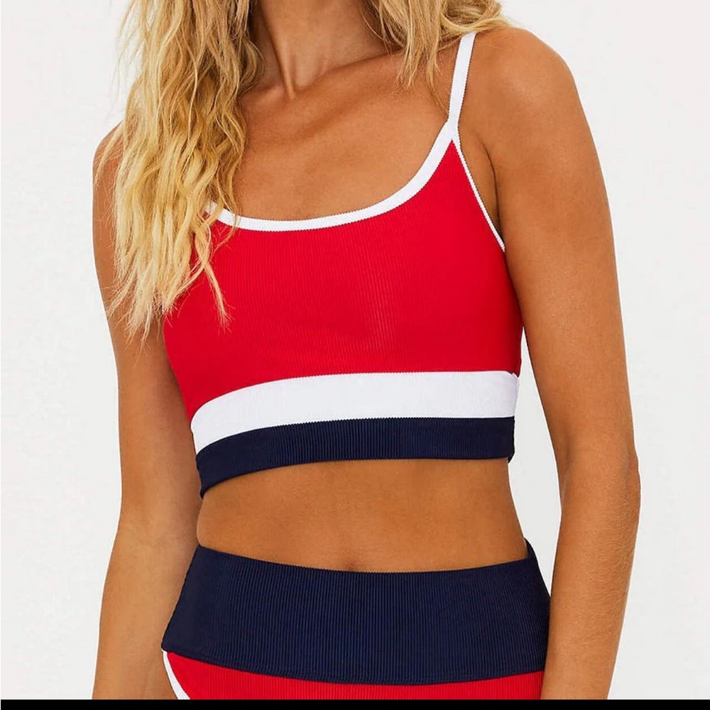 Beach Riot Red and Navy Bikini